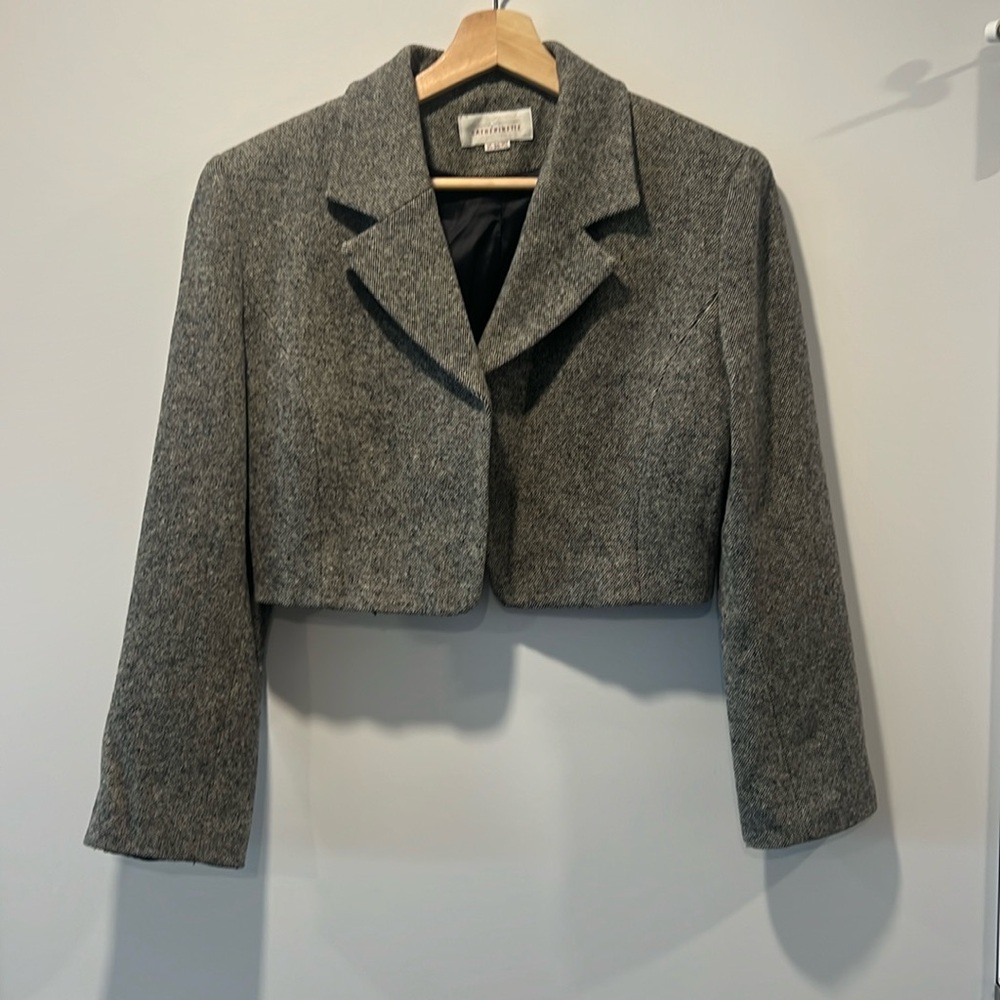 Cropped tweed blazer, Vintage